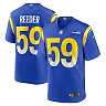 Zennovawear Men's Los Angeles Rams Troy Reeder Royal Team Game Jersey