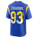 Zennovawear Men's Los Angeles Rams Tuli Letuligasenoa Royal Game Jersey