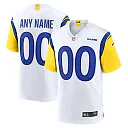 Zennovawear Men's Los Angeles Rams White Alternate Custom Jersey