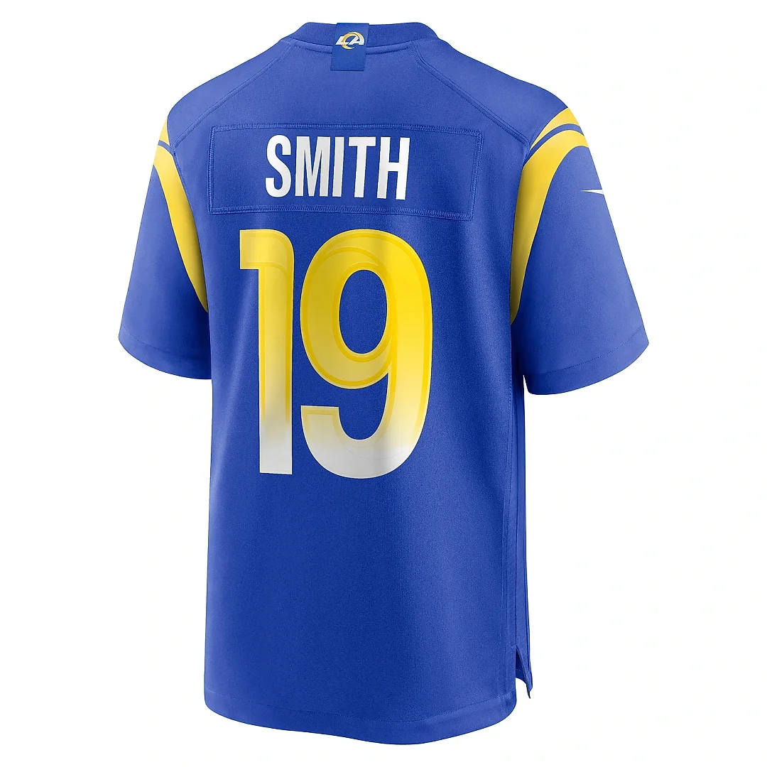 Zennovawear Men's Los Angeles Rams Xavier Smith Royal Home Game Jersey