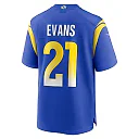 Zennovawear Men's Los Angeles Rams Zach Evans Royal Home Game Jersey