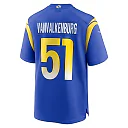 Zennovawear Men's Los Angeles Rams Zach VanValkenburg Royal Team Game Jersey