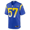 Zennovawear Men's Los Angeles Rams Zachary Thomas Royal Team Game Jersey