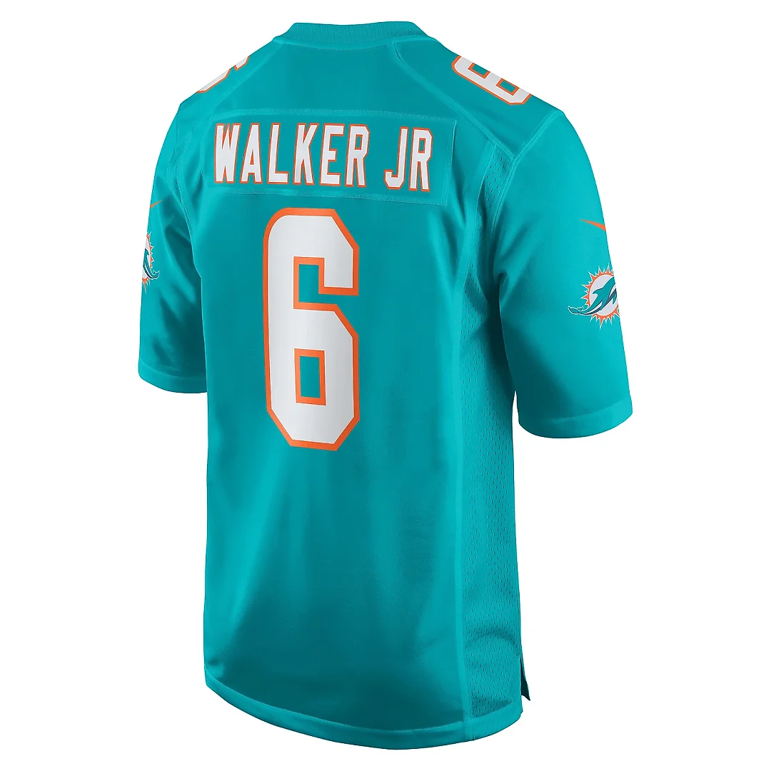 Zennovawear Men's Miami Dolphins Anthony Walker Jr. Aqua Game Jersey