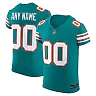 Zennovawear Men's Miami Dolphins Aqua Alternate Vapor F.U.S.E. Elite Custom Jersey