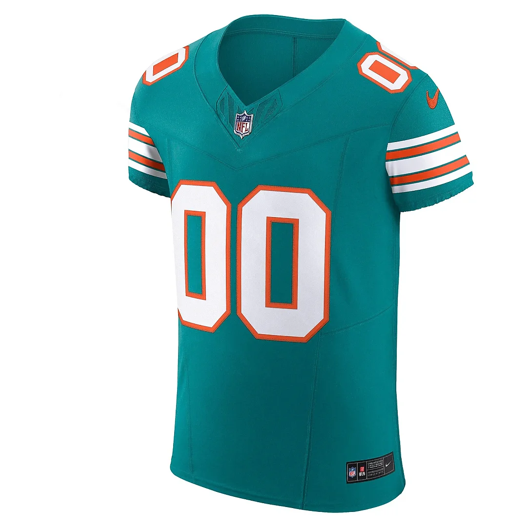 Zennovawear Men's Miami Dolphins Aqua Alternate Vapor F.U.S.E. Elite Custom Jersey