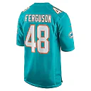 Zennovawear Men's Miami Dolphins Blake Ferguson Aqua Game Jersey