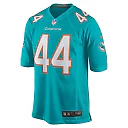 Zennovawear Men's Miami Dolphins Blake Ferguson Aqua Game Player Jersey