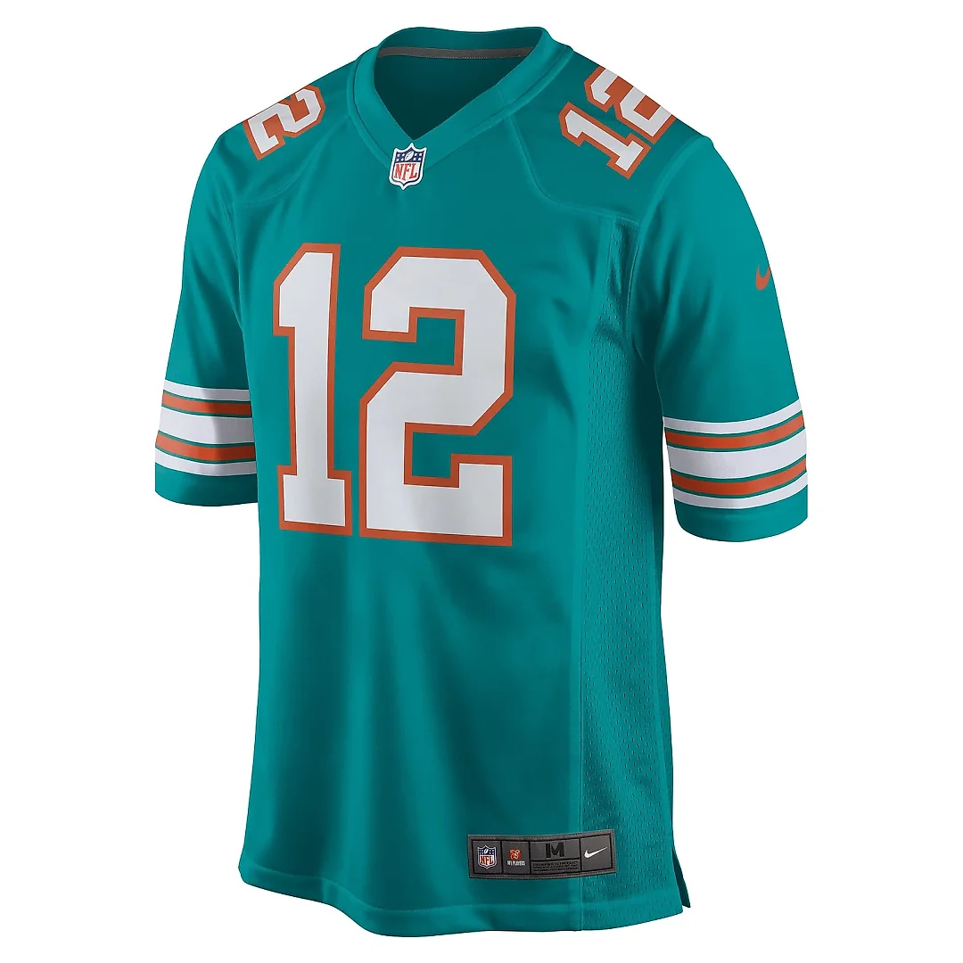 Zennovawear Men's Miami Dolphins Bob Griese Aqua Retired Player Jersey