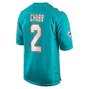 Zennovawear Men's Miami Dolphins Bradley Chubb Aqua Game Player Jersey