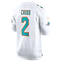 Zennovawear Men's Miami Dolphins Bradley Chubb White Game Player Jersey
