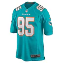 Zennovawear Men's Miami Dolphins Byron Cowart Aqua Game Jersey