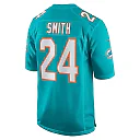 Zennovawear Men's Miami Dolphins Cam Smith Aqua Game Jersey