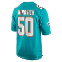 Zennovawear Men's Miami Dolphins Chase Winovich Aqua Team Game Jersey