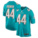 Zennovawear Men's Miami Dolphins Chop Robinson Aqua Player Game Jersey