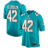 Zennovawear Men's Miami Dolphins Clayton Fejedelem Aqua Game Jersey