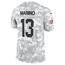Zennovawear Men's Miami Dolphins Dan Marino Arctic Camo 2024 Salute to Service Retired Player Limited Jersey