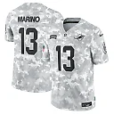 Zennovawear Men's Miami Dolphins Dan Marino Arctic Camo 2024 Salute to Service Retired Player Limited Jersey