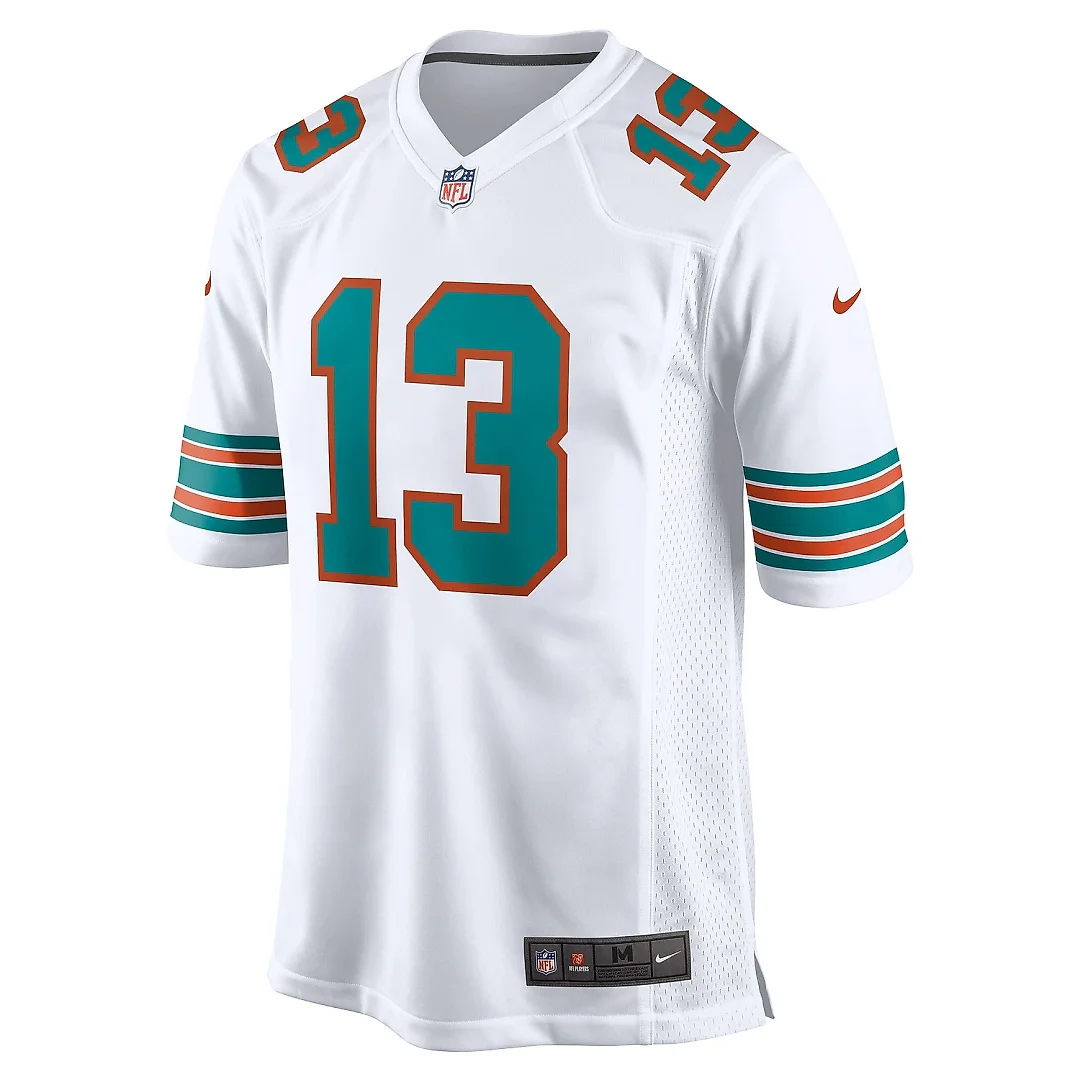 Zennovawear Men's Miami Dolphins Dan Marino White Retired Player Jersey