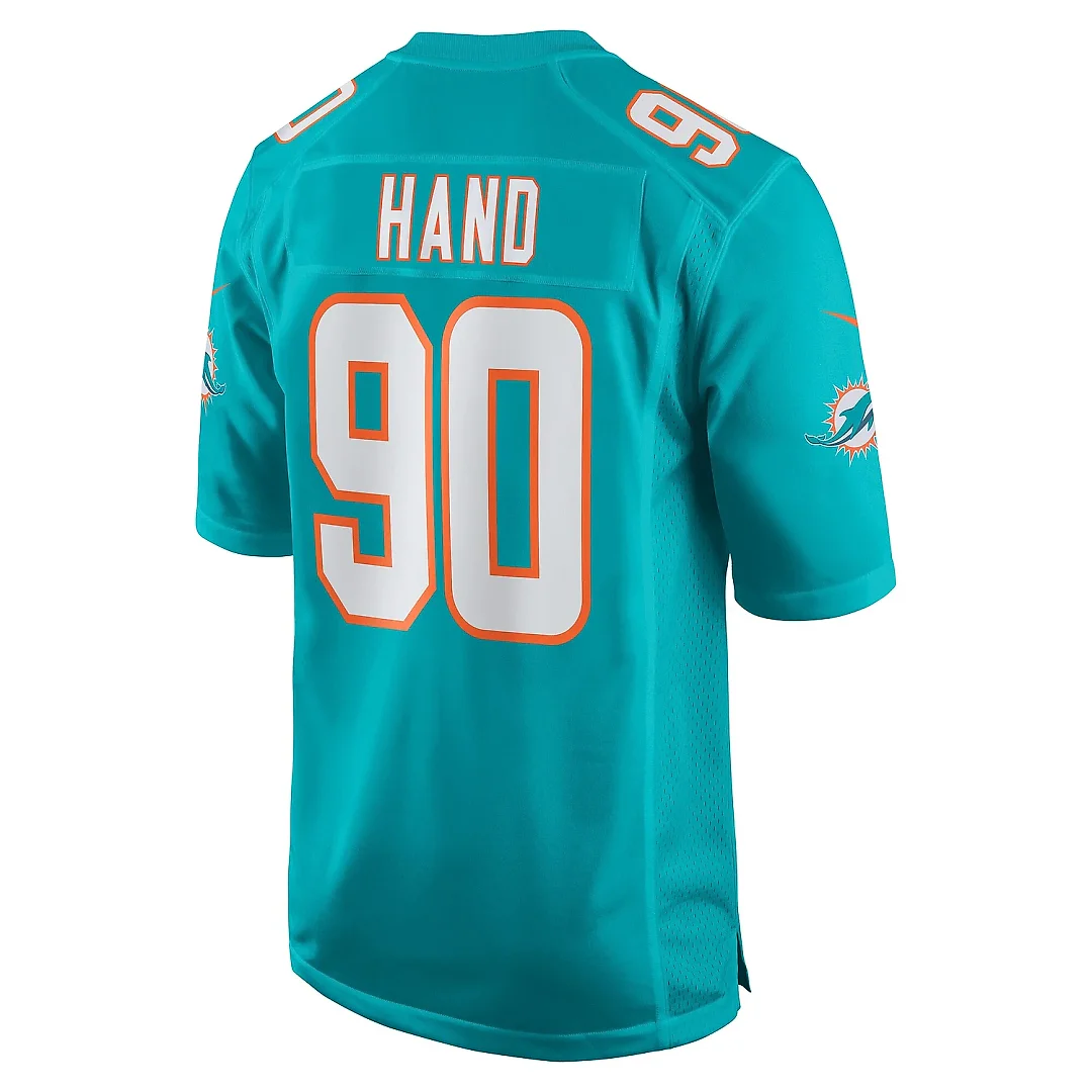 Zennovawear Men's Miami Dolphins Da'Shawn Hand Aqua Game Jersey