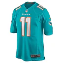 Zennovawear Men's Miami Dolphins David Long Jr. Aqua Game Jersey