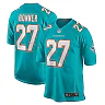 Zennovawear Men's Miami Dolphins Ethan Bonner Aqua Game Jersey
