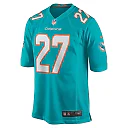 Zennovawear Men's Miami Dolphins Ethan Bonner Aqua Game Jersey