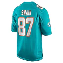 Zennovawear Men's Miami Dolphins Freddie Swain Aqua Game Jersey
