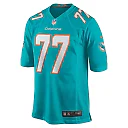 Zennovawear Men's Miami Dolphins Isaiah Wynn Aqua Game Jersey