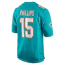 Zennovawear Men's Miami Dolphins Jaelan Phillips Aqua Game Player Jersey
