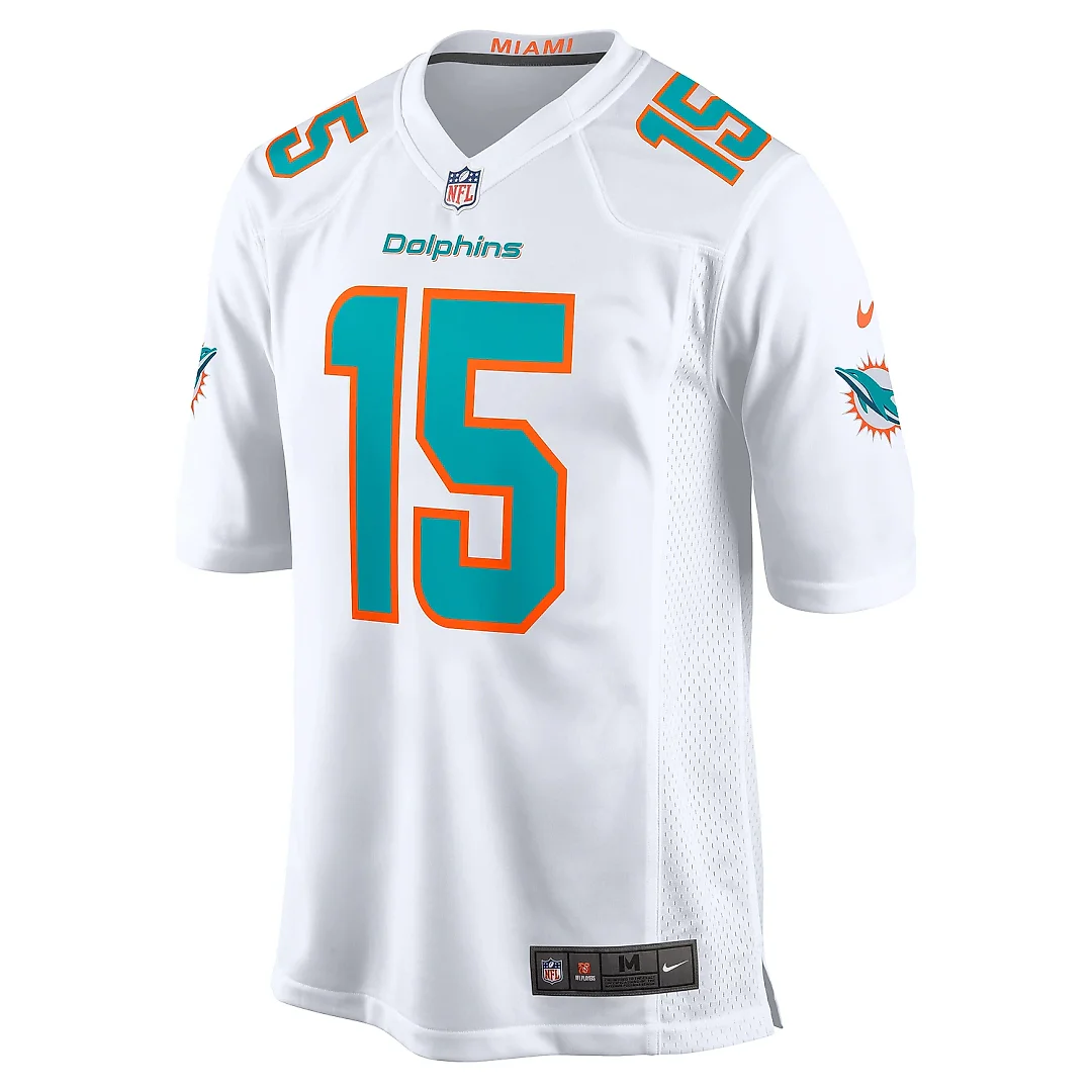 Zennovawear Men's Miami Dolphins Jaelan Phillips White Game Jersey