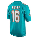Zennovawear Men's Miami Dolphins Jake Bailey Aqua Game Player Jersey