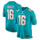 Zennovawear Men's Miami Dolphins Jake Bailey Aqua Game Player Jersey