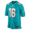 Zennovawear Men's Miami Dolphins Jake Bailey Aqua Game Player Jersey