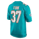 Zennovawear Men's Miami Dolphins Jake Funk Aqua Game Jersey
