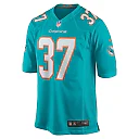 Zennovawear Men's Miami Dolphins Jake Funk Aqua Game Jersey