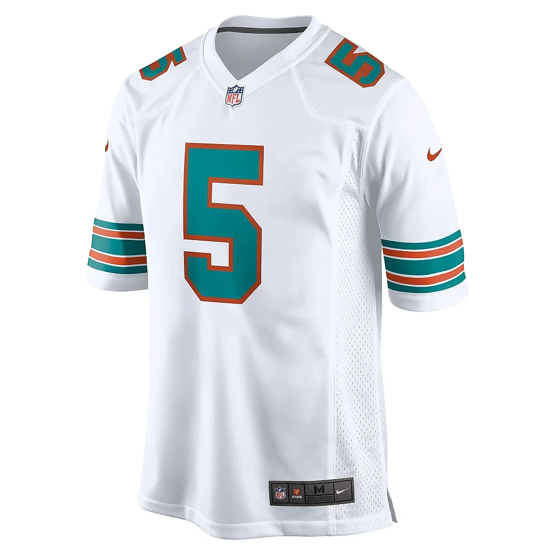 Zennovawear Men's Miami Dolphins Jalen Ramsey White Alternate Game Jersey