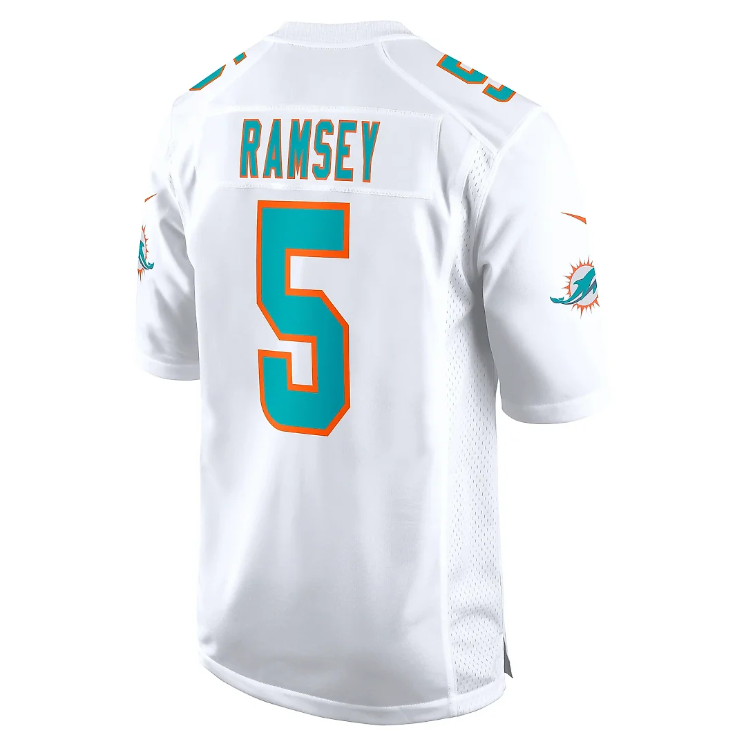 Zennovawear Men's Miami Dolphins Jalen Ramsey White Away Game Jersey