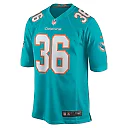 Zennovawear Men's Miami Dolphins Jamal Perry Aqua Home Game Player Jersey