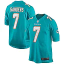 Zennovawear Men's Miami Dolphins Jason Sanders Aqua Game Jersey