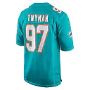 Zennovawear Men's Miami Dolphins Jaylen Twyman Aqua Home Game Player Jersey