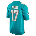 Zennovawear Men's Miami Dolphins Jaylen Waddle Aqua Game Player Jersey