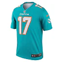 Zennovawear Men's Miami Dolphins Jaylen Waddle Aqua Team Legend Player Performance Top