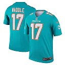 Zennovawear Men's Miami Dolphins Jaylen Waddle Aqua Team Legend Player Performance Top