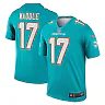 Zennovawear Men's Miami Dolphins Jaylen Waddle Aqua Team Legend Player Performance Top