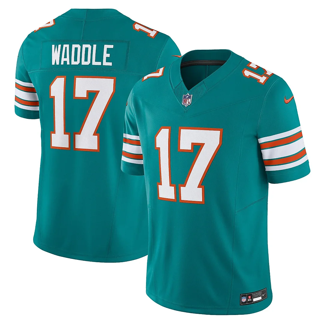 Zennovawear Men's Miami Dolphins Jaylen Waddle Aqua Vapor F.U.S.E. Limited Jersey