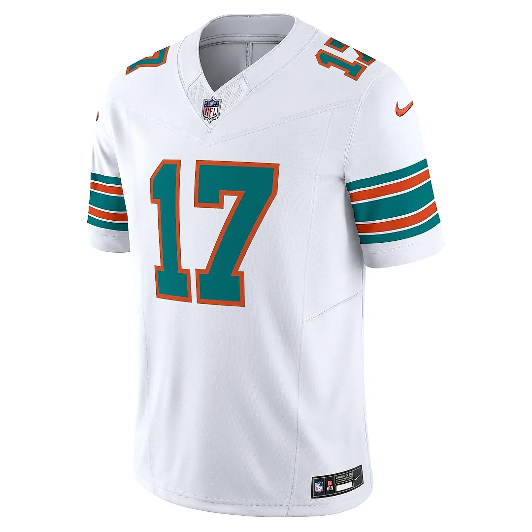 Zennovawear Men's Miami Dolphins Jaylen Waddle White Vapor F.U.S.E. Limited Jersey