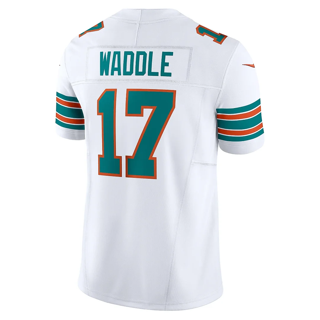 Zennovawear Men's Miami Dolphins Jaylen Waddle White Vapor F.U.S.E. Limited Jersey
