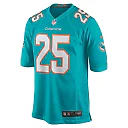 Zennovawear Men's Miami Dolphins Jaylen Wright Aqua Game Jersey