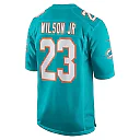 Zennovawear Men's Miami Dolphins Jeff Wilson Jr. Aqua Game Player Jersey
